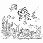 Marine Life Tracing Coloring Pages 4