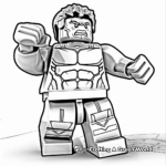 Marvel’s Lego Hulk Coloring Pages 1