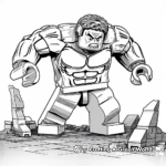 Marvel’s Lego Hulk Coloring Pages 2