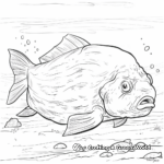 Massive Blobfish at the Bottom of the Ocean Coloring Pages 1