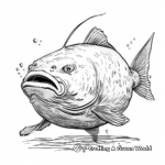 Massive Blobfish at the Bottom of the Ocean Coloring Pages 3