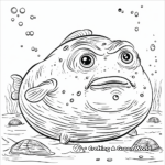 Massive Blobfish at the Bottom of the Ocean Coloring Pages 4