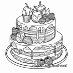 Masterpiece Cakes Coloring Pages 1
