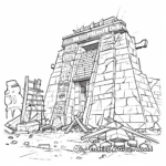 Mayan Temple Coloring Pages 1