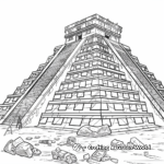Mayan Temple Coloring Pages 3