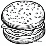McDonald's Cheeseburger Coloring Pages 4