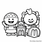 McDonald's Happy Meal Toy Coloring Pages 3