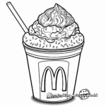 McFlurry Dessert Coloring Pages from McDonald's 1