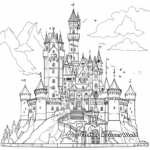 Medieval Castlevania Coloring Pages 1