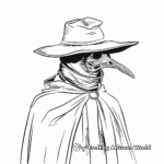 Medieval Plague Doctor Coloring Pages 2
