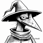 Medieval Plague Doctor Coloring Pages 3