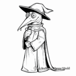 Medieval Plague Doctor Coloring Pages 4