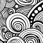 Meditative Abstract Patterns: Mindfulness Coloring Pages 1