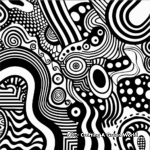 Meditative Abstract Patterns: Mindfulness Coloring Pages 4