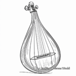 Melodic Musical Instruments Coloring Pages 3