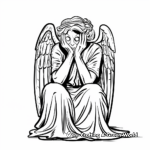 Menacing Weeping Angels Coloring Pages 3