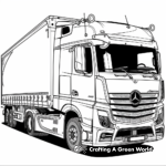 Mercedes-Benz Coloring Pages: Trucks and Commercial Vehicles 3