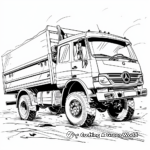 Mercedes-Benz Coloring Pages: Trucks and Commercial Vehicles 4