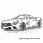 Mercedes-Benz SL Roadster Car Coloring Pages 1