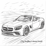 Mercedes-Benz SL Roadster Car Coloring Pages 4