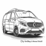 Mercedes-Benz V-Class Minivan Coloring Pages 1