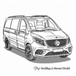 Mercedes-Benz V-Class Minivan Coloring Pages 2