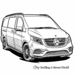 Mercedes-Benz V-Class Minivan Coloring Pages 3