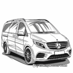 Mercedes-Benz V-Class Minivan Coloring Pages 4
