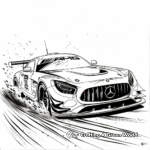 Mercedes Race Car Coloring Pages for Speed Lovers 3