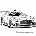 Mercedes Race Car Coloring Pages for Speed Lovers 4