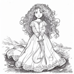 Merida's Transformation Story Coloring Pages 1