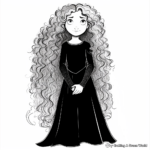 Merida's Transformation Story Coloring Pages 4