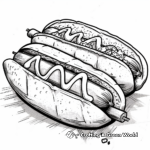 Mexican Style Sonoran Hot Dog Coloring Pages 3