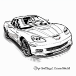 Mid-Engine Corvette Coloring Pages: Modern and Futuristic 1