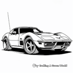 Mid-Engine Corvette Coloring Pages: Modern and Futuristic 4