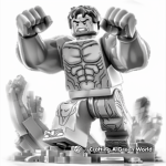 Mighty Lego Hulk Coloring Pages 3