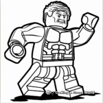 Mighty Lego Hulk Coloring Pages 4