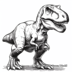Mighty T-Rex King of Dinosaurs Coloring Pages 3