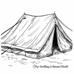Military Tent Coloring Pages for History Buffs 2