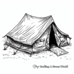 Military Tent Coloring Pages for History Buffs 3