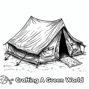 Tent Coloring Pages - Free &amp; Printable!