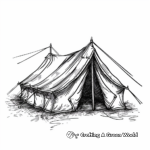 Military Tent Coloring Pages for History Buffs 4