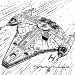 Millennium Falcon Space Chase Coloring Pages 3