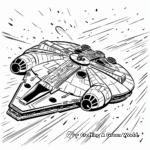 Millennium Falcon Space Chase Coloring Pages 4