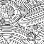 Mindful Coloring Pages: Journey through the Cosmos 3