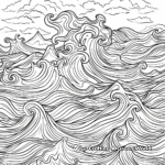 Mindfulness Coloring Pages with Calming Waves 3