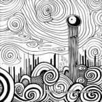 Minimalist Marker Art Coloring Pages 1