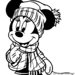 Minnie Mouse Fall Fashion Coloring Pages 3