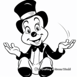 Mischievous Mime Time Coloring Pages 4