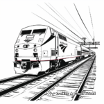 Modern Amtrak Bullet Train Coloring Pages 3